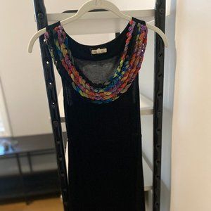 Silence + Noise Dress with Braided Collar